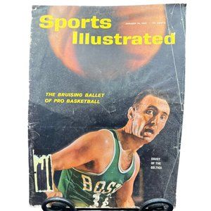 Sports Illustrated 1961 January 16 Bob Cousy Boston Celtics NBA Basketball